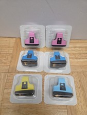 Genuine HP 02 Set of 6 - 2 Lt Magenta ,1 Yellow, 2 Cyan, 1 Lt Cyan Expired NEW picture
