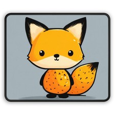 Cute Cartoon Fox Gaming Mouse Pad | Kawaii Animal Desk Mat picture