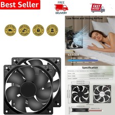 Efficient 12V 120mm Cooling Fans | 2-Pack with Easy Installation Components picture