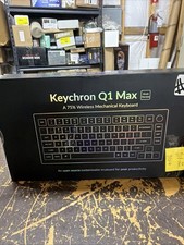 Keychron Q1 Max Shell White Gateron Red 75% Wireless RGB Hot Swap Knob picture