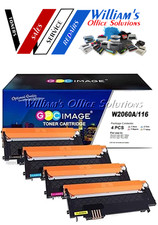 116A Toner Cartridge HP W2060A Color Laser 150/MFP 178-179 w/Chip 4PK B,C,M,Y picture