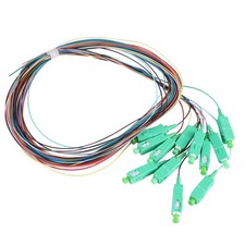 12 Strand SC/APC Fiber Optic Pigtail 1.5M Single Mode 12-Core 9/125um Color Code picture