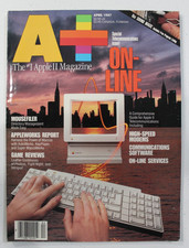 Vtg 1987 A+ The Apple II Computer Magazine Special Telecom Issue (On-Line) Guide picture