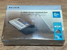 Belkin G+ P57747E F5D9010 MIMO Wireless Notebook Card Adapter 802.11G New Sealed picture