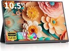 10.5'' Portable Monitor 2K FHD IPS, USB-C & HDMI, Ultra-Slim with Smart Cover picture