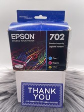 Epson 702 Cyan Magenta Yellow Standard Capacity Ink Cartridges 6/2026 SEALED picture