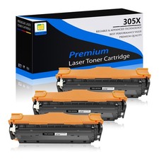 3PK CE410X Black Toner Cartridge for HP 305X LaserJet Pro 400 M475dn M475 M451nw picture