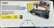 Genuine Brother TN-339Y Yellow Super High Yield Toner Cartridge NEW- picture