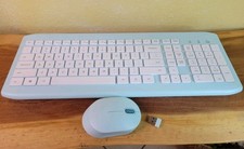 ONN Wireless Keyboard Compact Mouse Dual-Connectivity 2.4 Bluetooth Quiet  picture