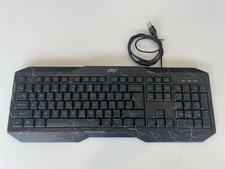 PBX PBGK52 Wired USB Gaming Keyboard Black Lightning Design Tested Working picture