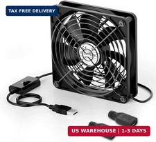 ELUTENG 120mm USB Computer Fan, 5V PC Cooling Fan with 3 Adjustable Speeds picture