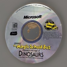 Microsoft the Magic School Bus dinosaurs 1996 Vintage picture