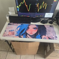 Jinx Arcane XXL Gaming Mouse Pad - League of Legends 80x30cm  Stitched Edges #1 picture