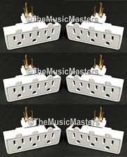 6X Swivel 3 Outlet Triple AC Wall Plug Power Tap Splitter 3-Way Electric Adapter picture