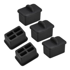 SFP-A Port Anti-Dust Stopper Cap Cover Black Silicone 5pcs picture