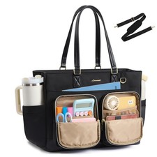 LOVEVOOK Work Tote Bag for Women,15.6 Inch Multi-Pocket Teacher Laptop Bag picture