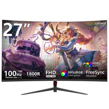 DJiEX Q27B13 27 Inch Curved Monitor FHD 1080P 100Hz picture