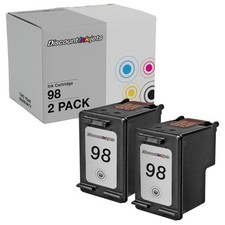 2PK #98 C9364WN Black Printer Inkjet Cartridge for HP HP98 DesignJet 5940 5940xi picture