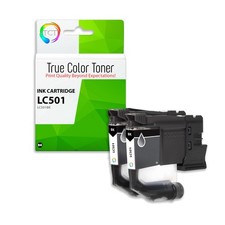 TCT Compatible Black Ink Cartridge Replacement for Brother LC501 Series – 2-Pack picture
