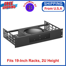 2U Rack Mount Shelf for Sonos Amp Cable Management, Custom Fit, Rear Support Bar picture