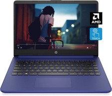 HP 14 HD Touchscreen Laptop, AMD 3020e, 4 GB RAM, 64 GB eMMC Storage,  Win 10 picture