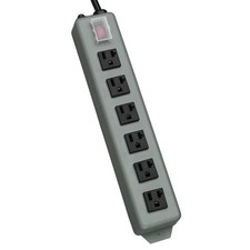 Eaton Tripp Lite UL620-15 Garage Heavy Duty Metal 20A Power Strip 6 Outlets picture