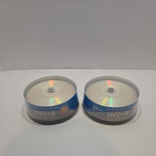 2 New packs of Dynex 25-Pack - 16x DVD+R Disc Spindle - (DX-DVDPR25) picture