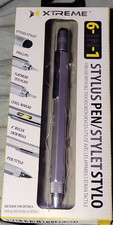 XTREME 6-in-1 Stylus Pen w/ Ruler & Level, Silver Metal, Universal picture