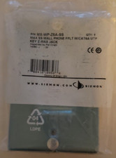 1 -  New SIEMON COMPANY MX-WP-Z6A-SS Cat6A Wall phone Stainless Steel faceplate picture