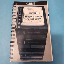 Vtg 1980-90's  ORBIT Backup MPE/V and MPE/IX for HP3000  Pocket Guide NO WRITING picture