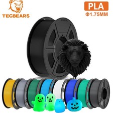 TECBEARS PLA Filament 1.75mm Neatly Wound 3D Printer Filament 1/3/5/10KG LOT picture