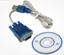 3Ft Translucent USB 2.0 to DB9 RS232 Serial Converter 9 Pin Adapter Lot Of 99 picture