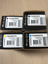 Lexmark C540 Toner Cartridges 4 CMYK New Genuine OEM C540A1KG A1CG A1MG A1YG picture