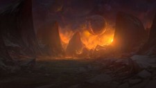Landscape  fantasy art sunset planet mountains campfire Custom Gaming Mat Desk picture