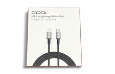 New CODi 6ft Braided USB-C to Lightning MFI Charge & Sync Cable for iPhone iPad picture