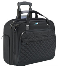 EMPSIGN Rolling Bag w Wheels Briefcase Women Fits Up to 15.6