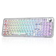 YUNZII X98 QMK/VIA Wireless Mechanical Gaming Keyboard with Knob,TriMode BT5.... picture