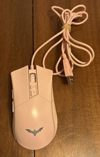 Havit Pink Programmable Gaming Mouse HV-MS733 USB Wired 7 Button RGB Lighted picture