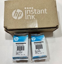 GENUINE HP INSTANT INK 67/305 2 PACK SEALED BLACK AND TRI-COLOR CARTRIDGES - NEW picture