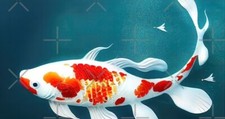 🐠Japan Koi Fish Nishikigoi Desk Mat 80x40cm/31in x 15in Desk Pad deskmat merch picture