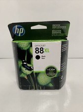 HP 88XL Black Ink Cartridge C9396AN Genuine Factory Sealed Cartridge picture