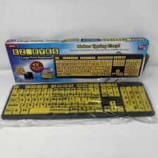 Easy EZ EYES Large Print USB Keyboard PC & MAC 4x Larger Letters (As Seen on TV) picture