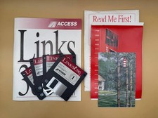 Golf Links 386 Pro PC MS-DOS 3.5 - 4 Floppy Disk Game Boxed Access Software TC picture