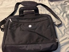 Dell Deluxe Laptop Computer Carrying Case Bag Black Shoulder Strap Padded picture