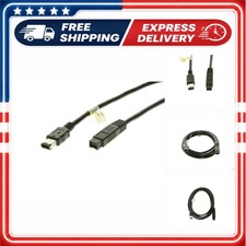 FireWire 800 to 400 Cable 6ft 9-Pin to 6-Pin Male CABLEMAX picture