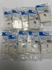 IC107F02WH ICC  2-Port Faceplate, White with Screws  Lot of 10 picture