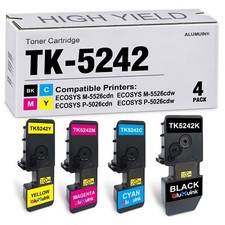 TK5242 4PK Toner Cartridge Set for ECOSYS P5026cdn P5026cdw M5526cdn  picture