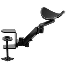 VIVO Universal Clamp-on Adjustable Armrest, Desk Cradle Rotating Elbow Cushion, picture