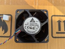 Delta AFB0612DH 6025 60mm 25mm 12V DC Dual Ball Bearing Brushless PWM Fan w/conn picture