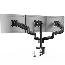 ErgoFocus Triple Monitor Desk Mount for Computer Screens up to Triple, Black picture